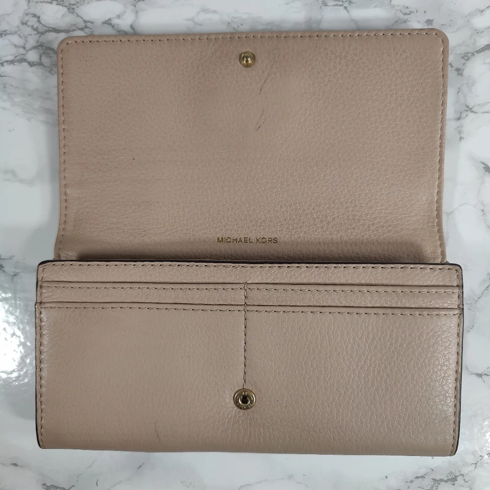Michael Kors Fulton Wallet Tan Leather